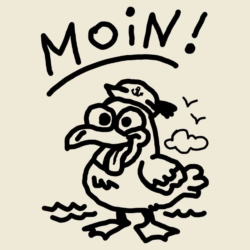 Moin dämliche Möwe witzige Möwe meer urlaub strand