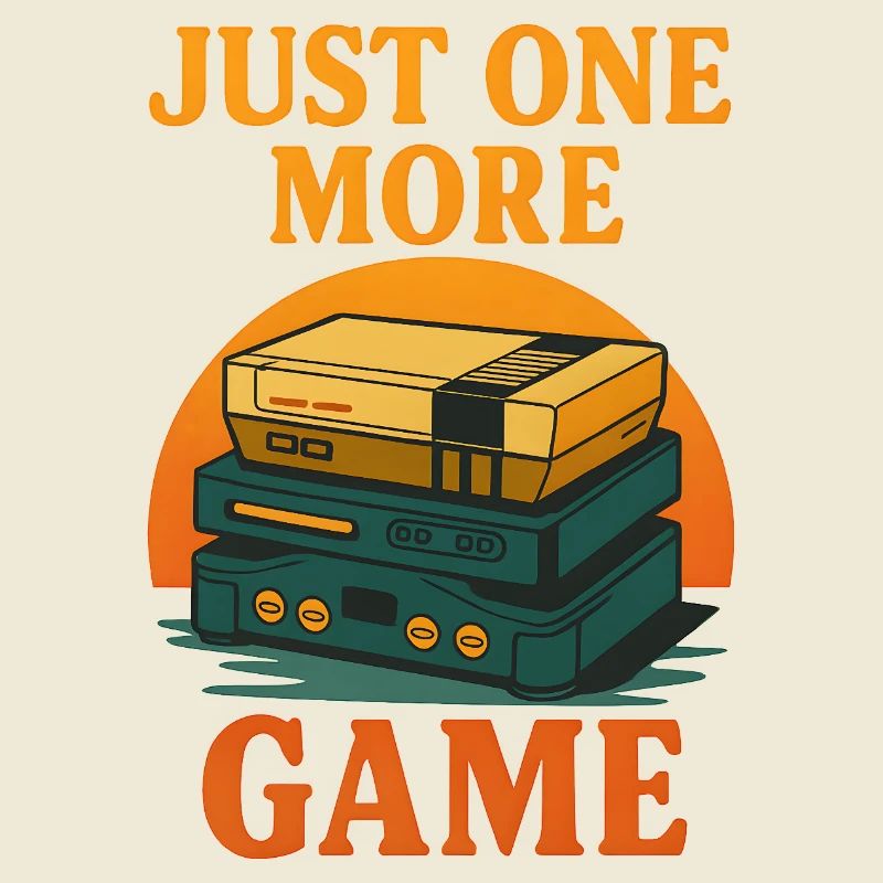Retro video game design with a statement