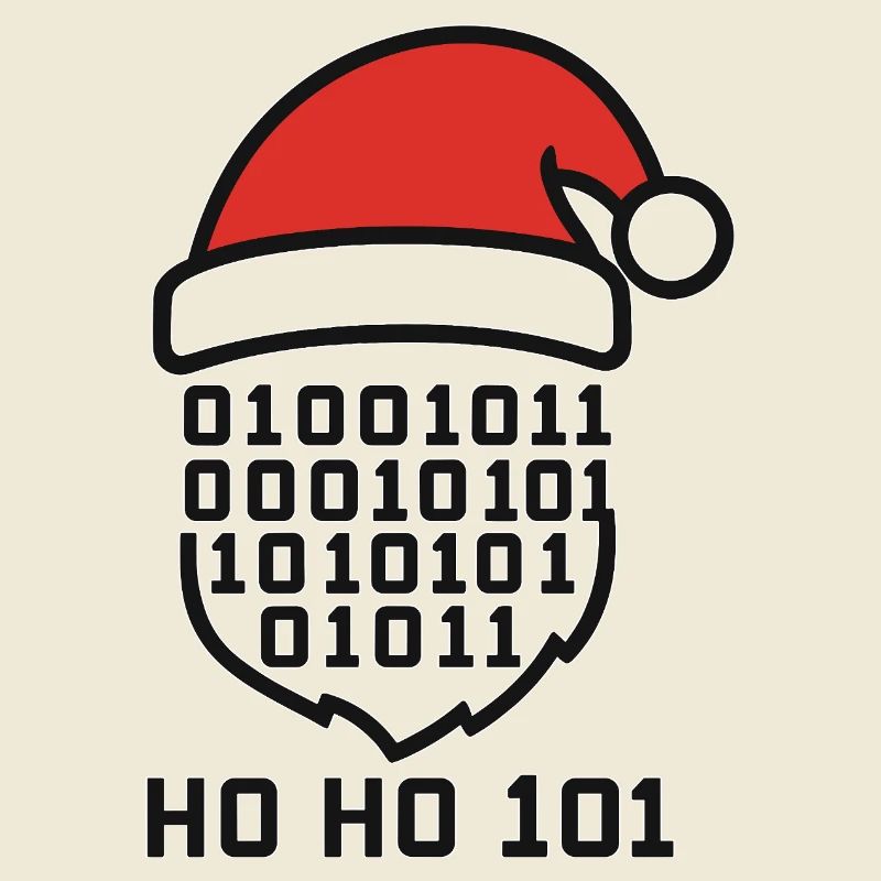 Weihnachtscode mit Santa Hut