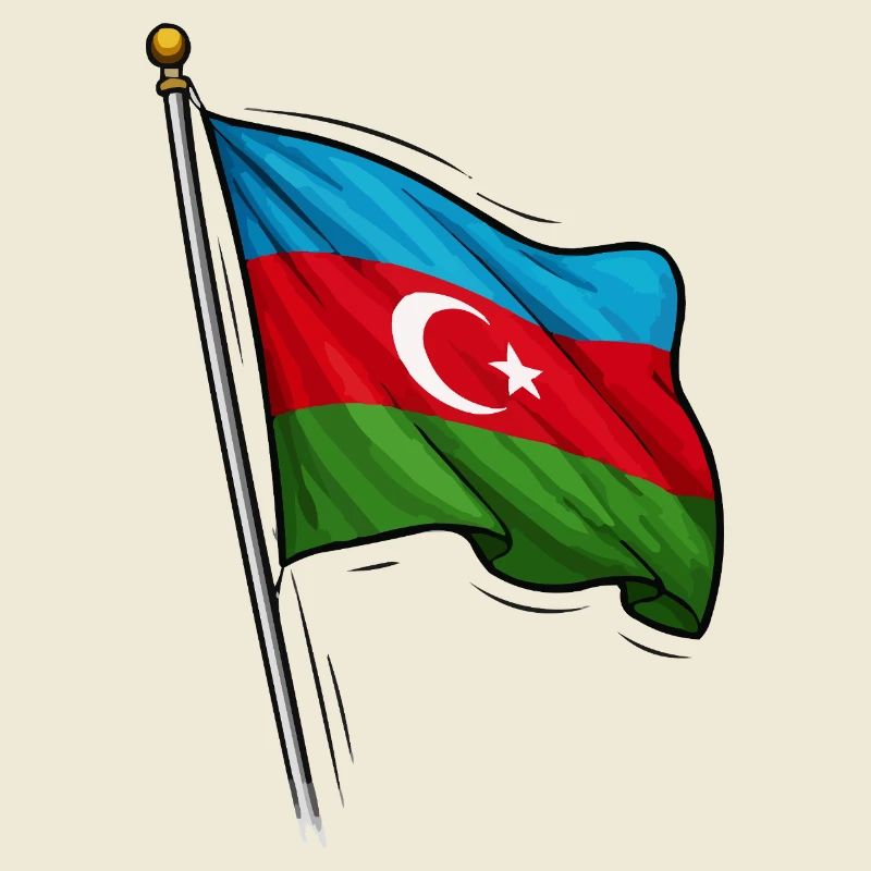 Conception du drapeau de l’Azerbaïdjan
