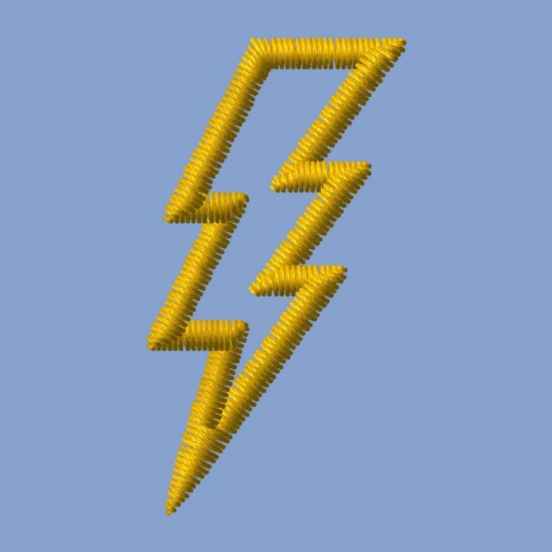 Blitz bestickt
