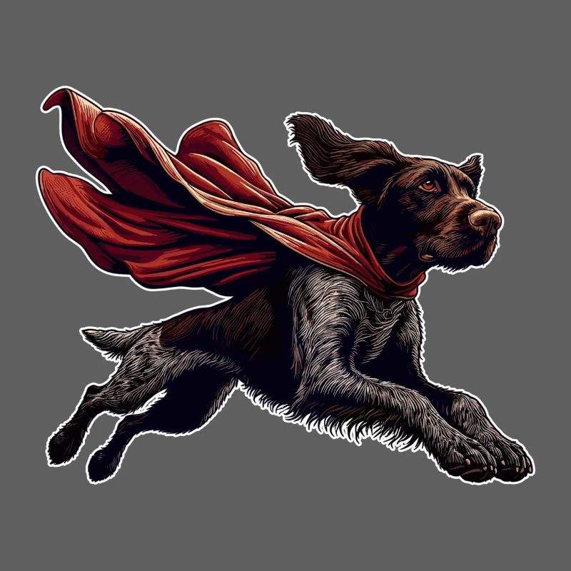 Super Dog German Wirehaired DD Pointer Gift