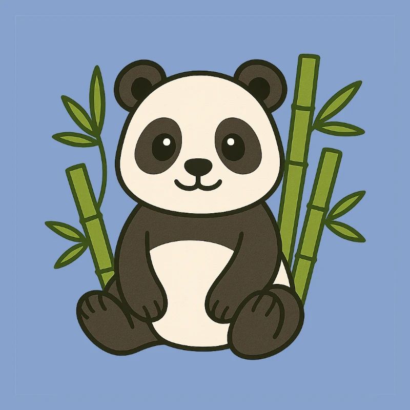 Panda im Bambuswald