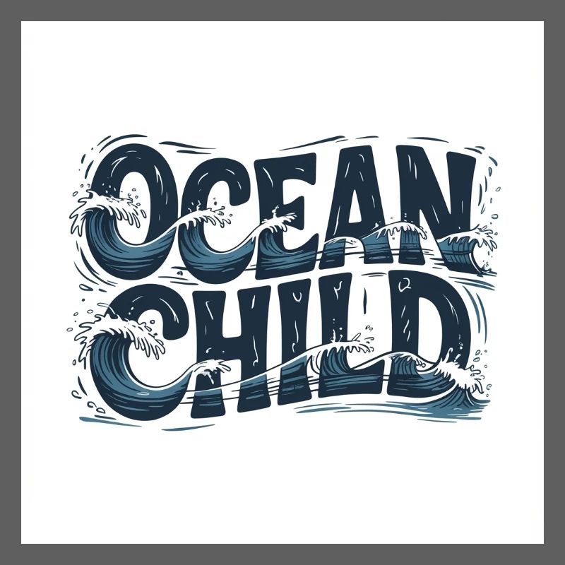 Ocean Child Wave Art