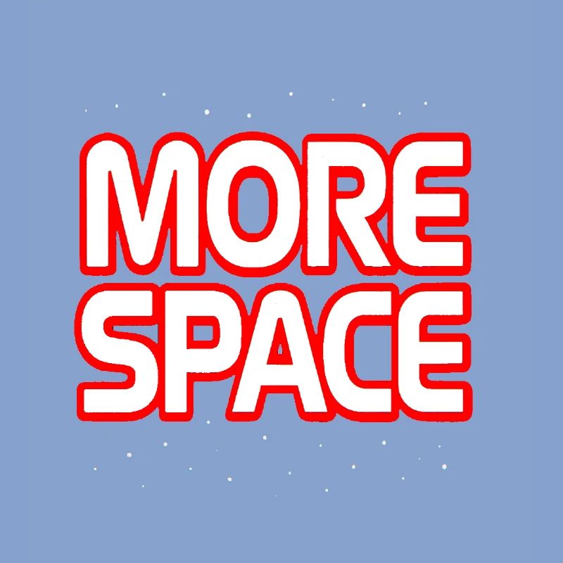 Plus de texte néon spatial