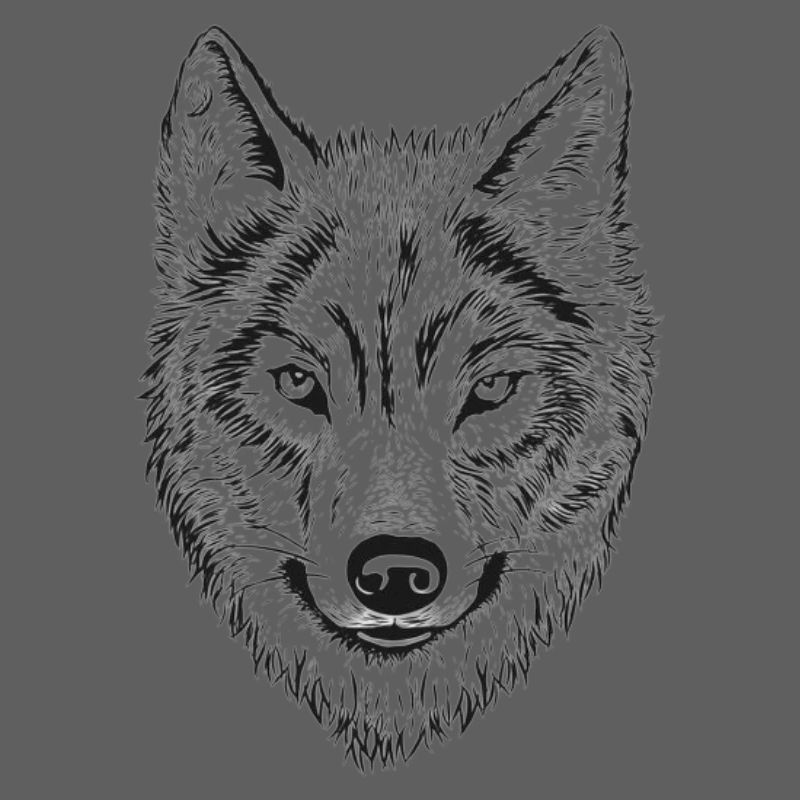 Wolfenkopf Line Drawing