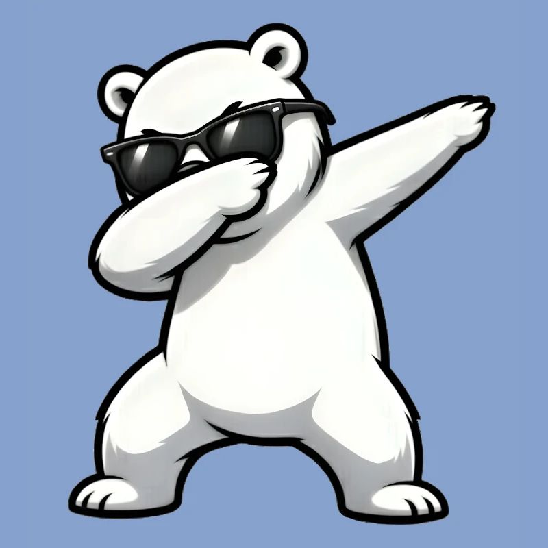 Dabbing Eisbär