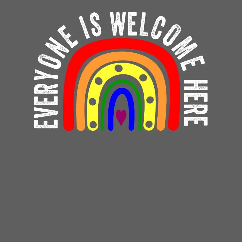 UNITY DAY Everyone is Welcome Here Boho Rainbow