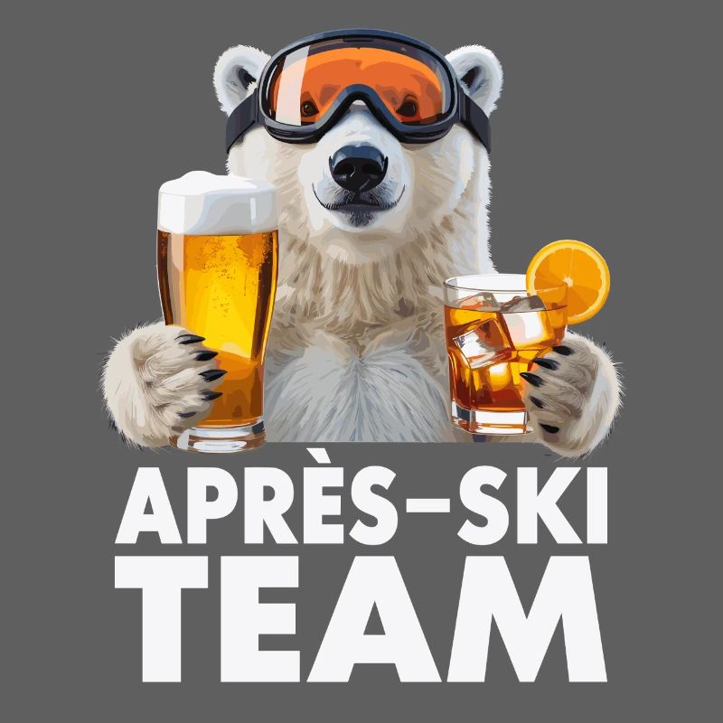 Après-ski Team Bär with drinks