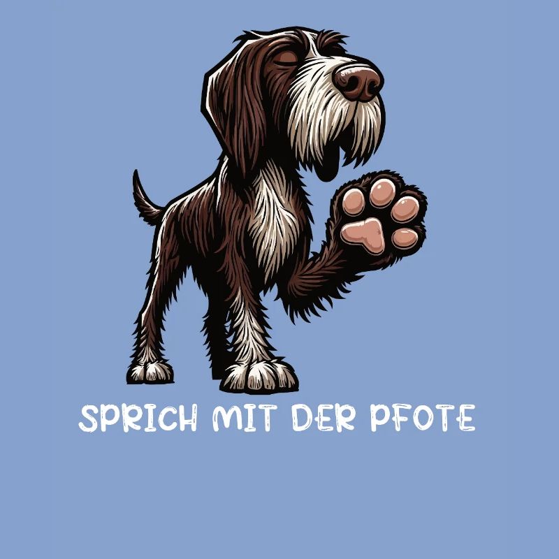 Sprich mit der Pfote Deutsch Drahthaar Drahthaare