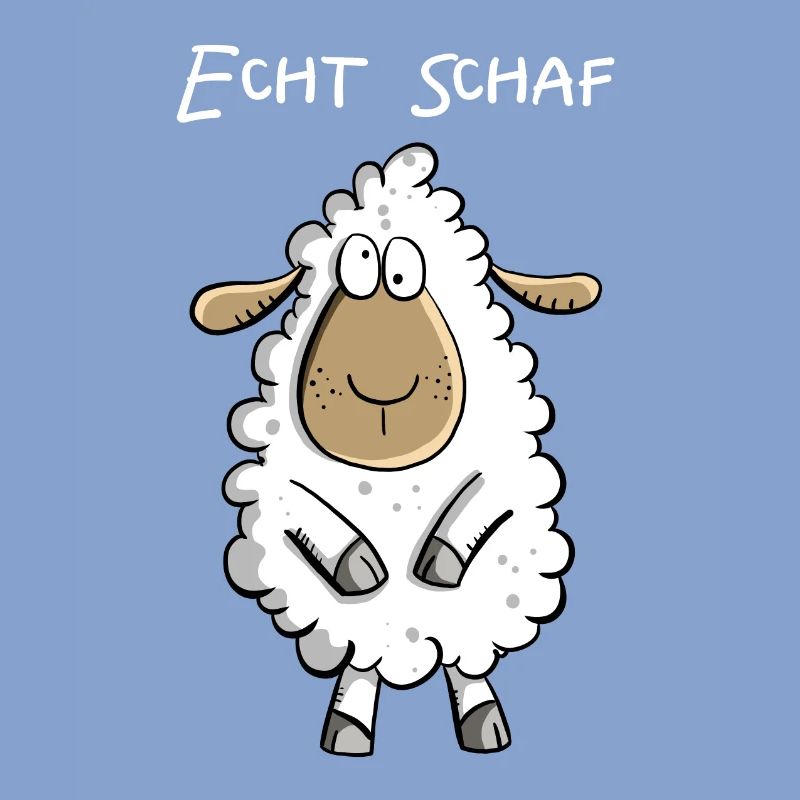 Echt Schaf I Cooles Schäfchen Comic Geschenk Fun