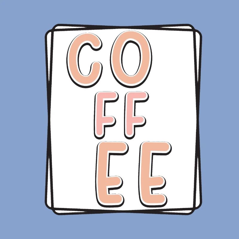Kaffee Typo Panel