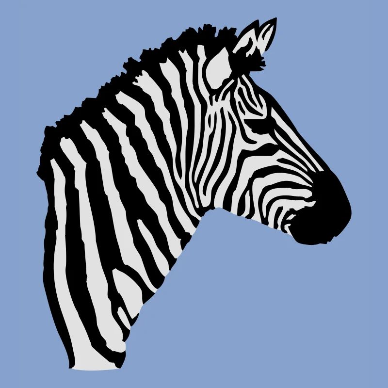 A zebra's head
