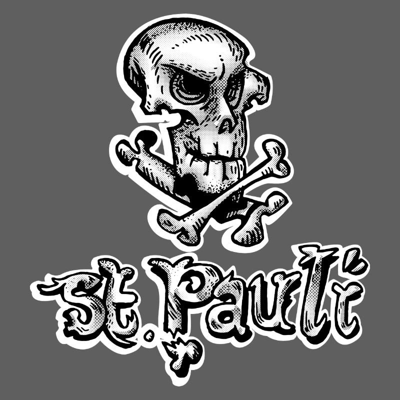 St Pauli Skull Graffiti