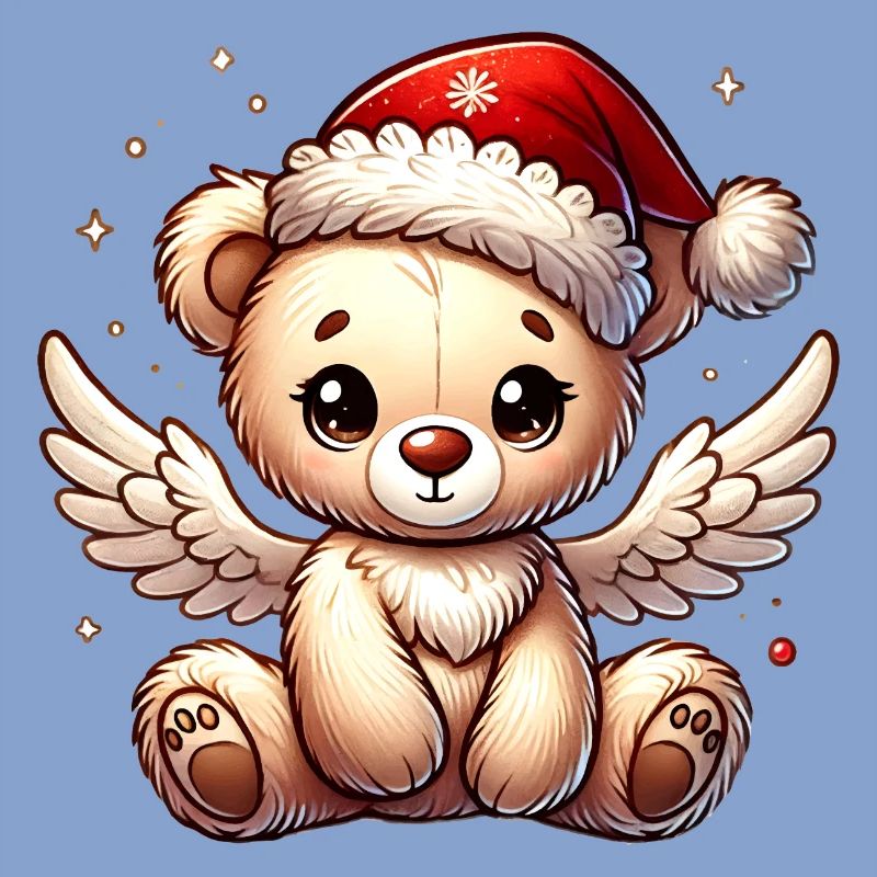 Teddybär Engel-süßer Begleiter der Weihnachtszeit