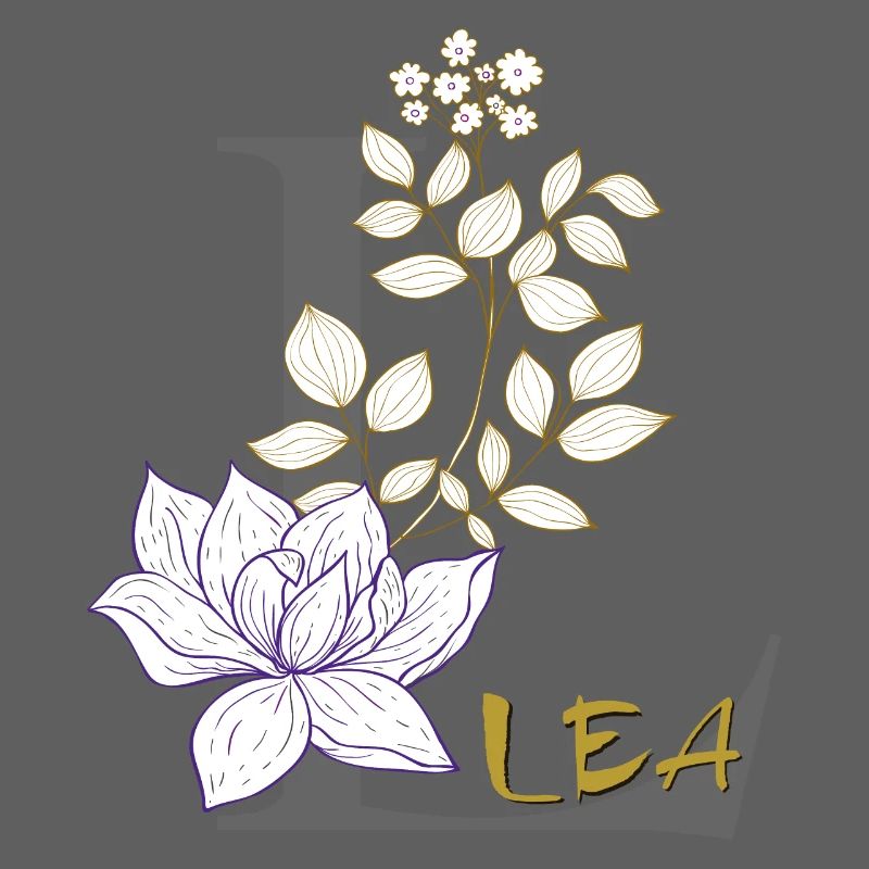 Lettre L Initiale Lea