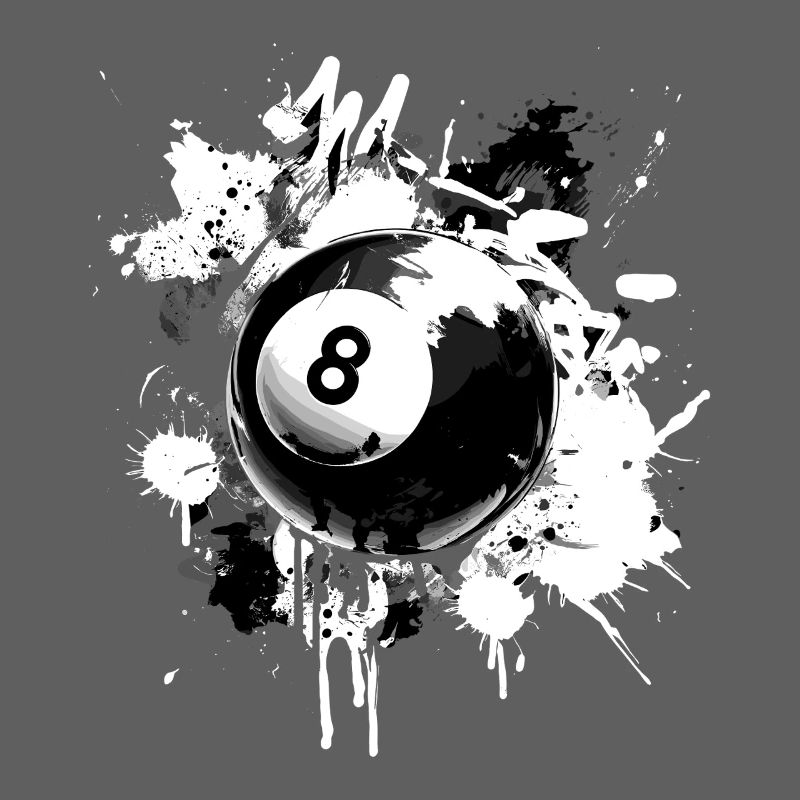Conception créative de billard à 8 boules