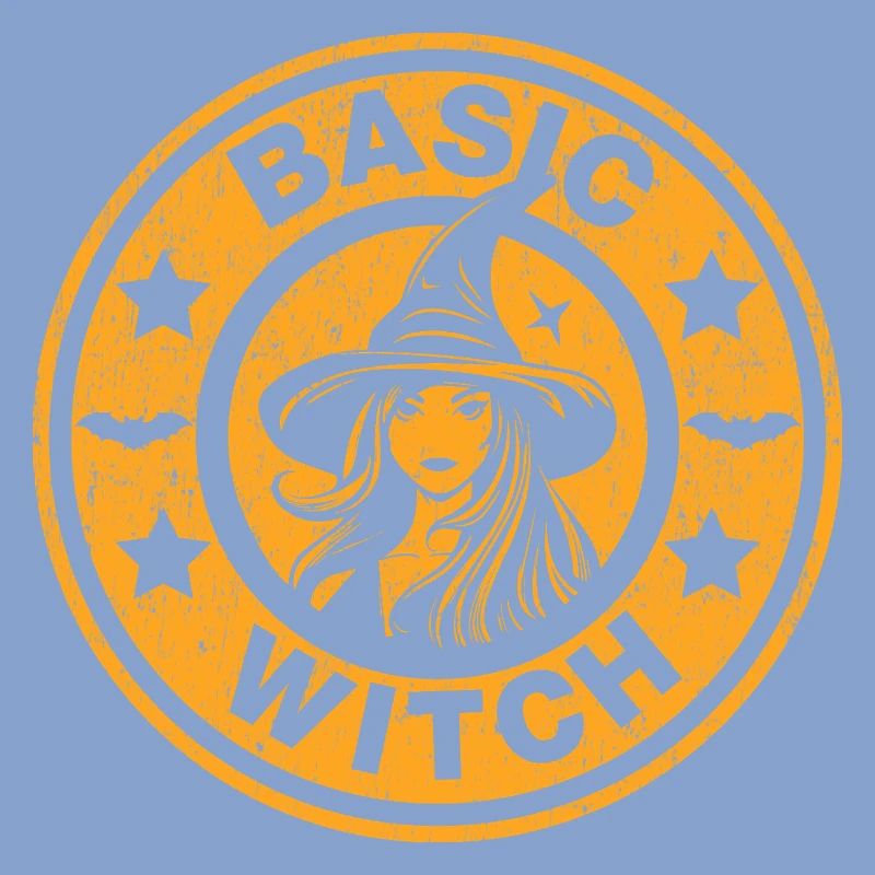 Basic Witch Vintage Halloween Aesthetic Pumpkin