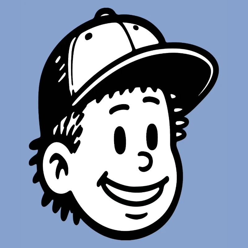 Conception ludique du visage d’un garçon de dessin animé