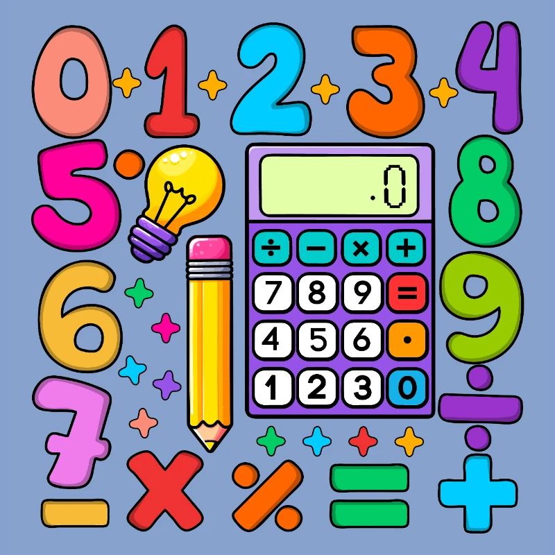Number Day Maths Colourful Math Educational Design