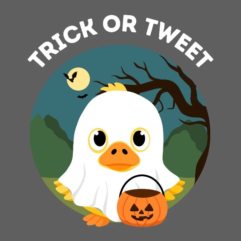 Lustiges Halloween – Süßes oder Tweet Entlein