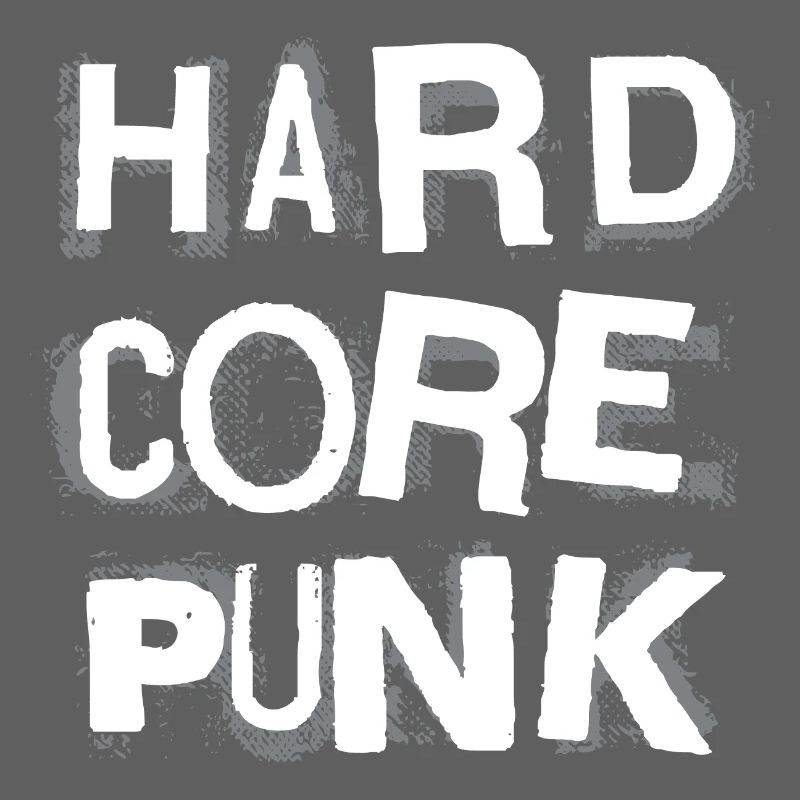 Hardcore Punk Schablone Text