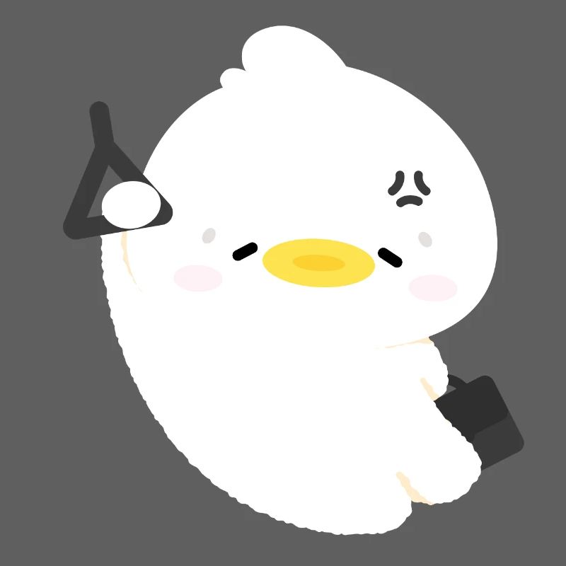 Sleepy Fluffy Duck 