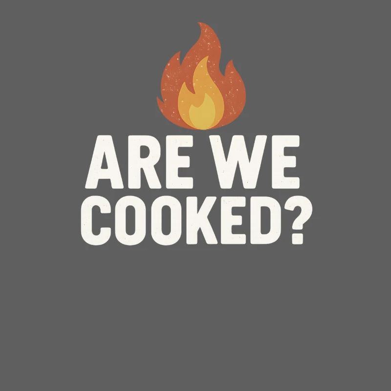 Are We Cooked Flame, Funny Meme Saying 