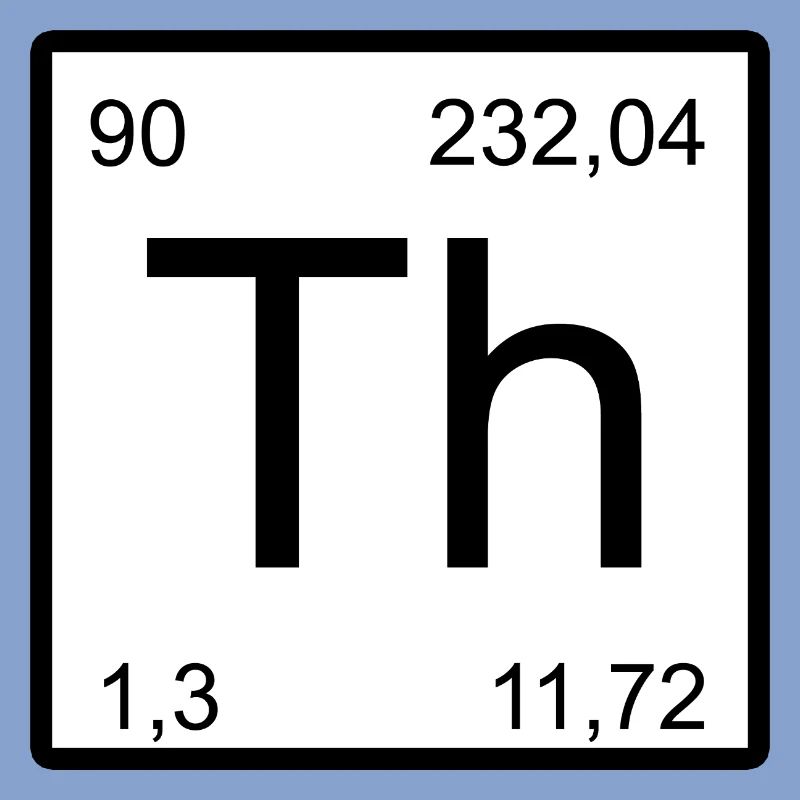 Th Thorium-Element Symbol Artwork