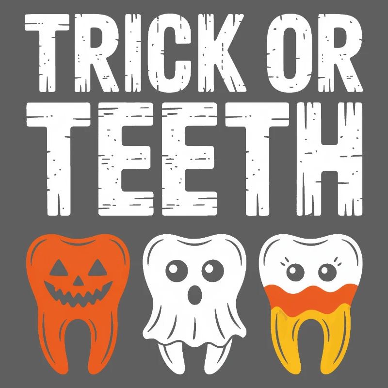 Trick oder Teeth Halloween-T-Shirt