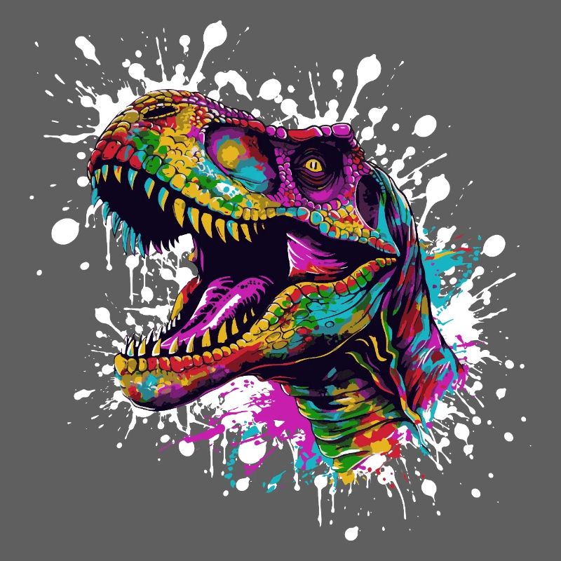 Bunter Dino-Splatter