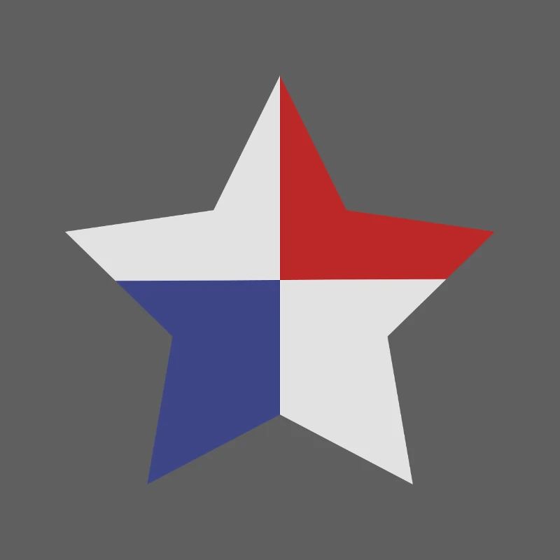 Drapeau en forme d’étoile du Panama