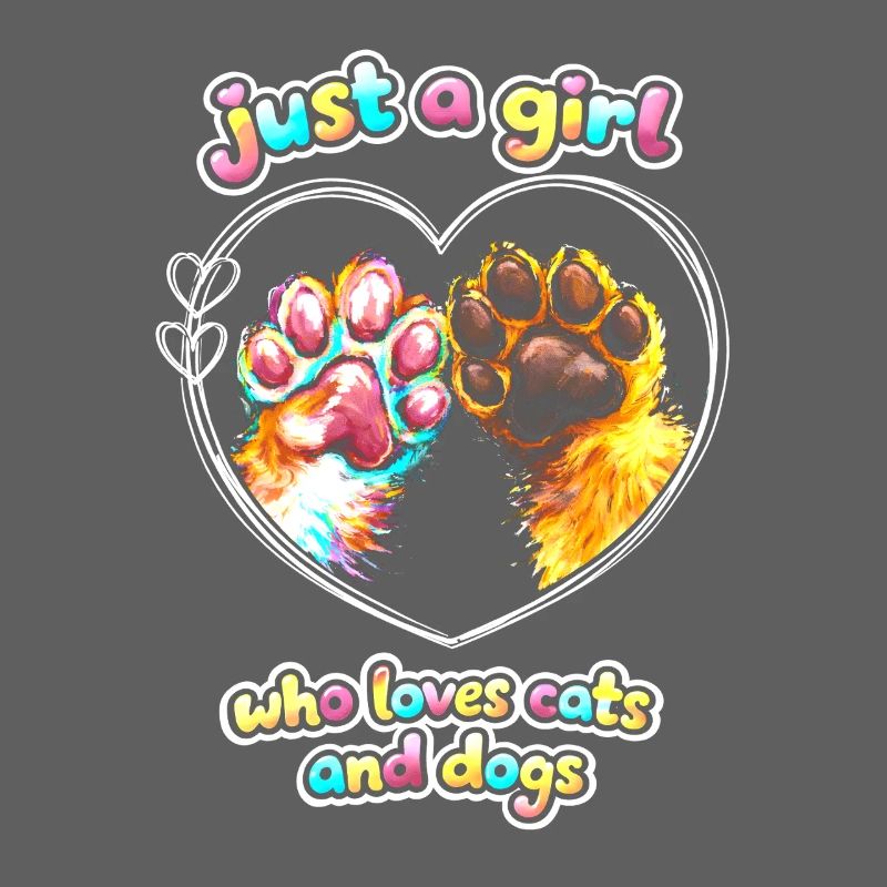 Just a Girl : Amour pour les chats et les chiens