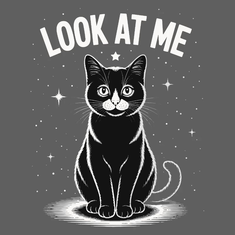 Regarde-moi - Ciel étoilé de chat