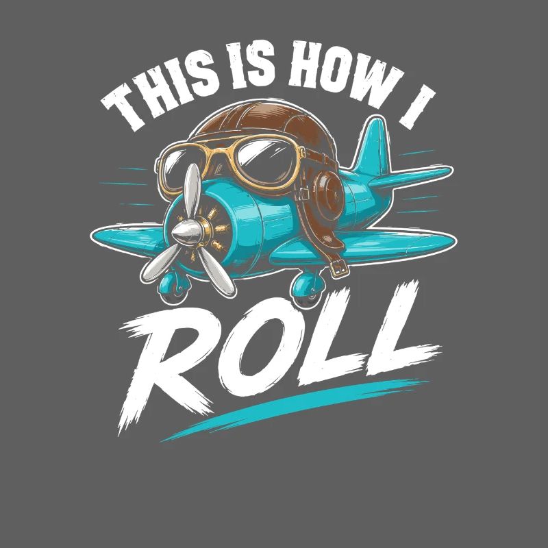 Propellerflugzeug Roll Spruch