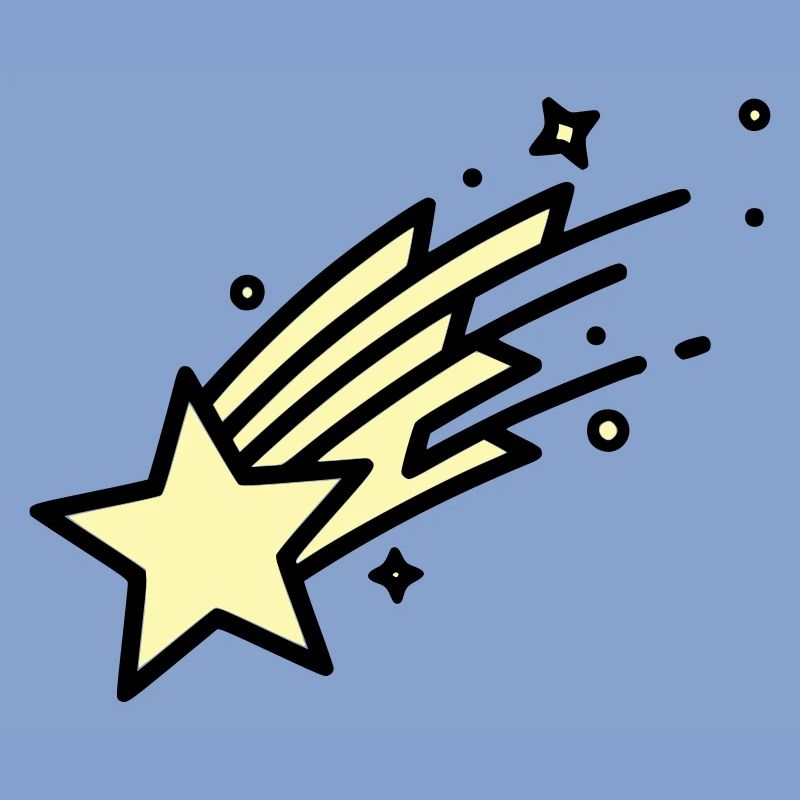  Sternschnuppe Komet Comic