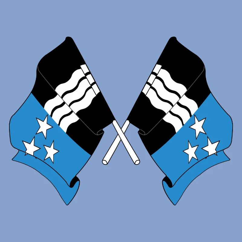 Deux drapeaux de l’Argovie, Suisse