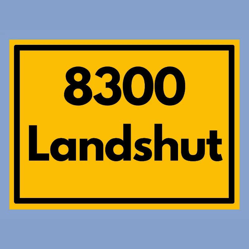 OLD POSTCODE POSTCODE RETRO 8300 LANDSHUT BAVARIA