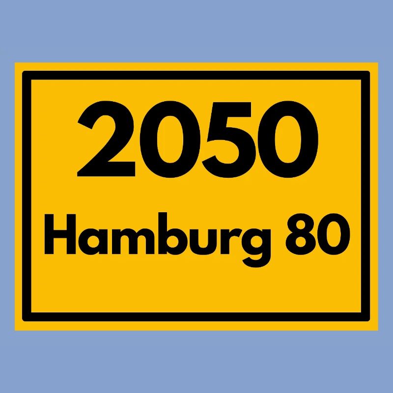 OLD POSTCODE POSTCODE RETRO 2050 HAMBURG 80 - ELBE