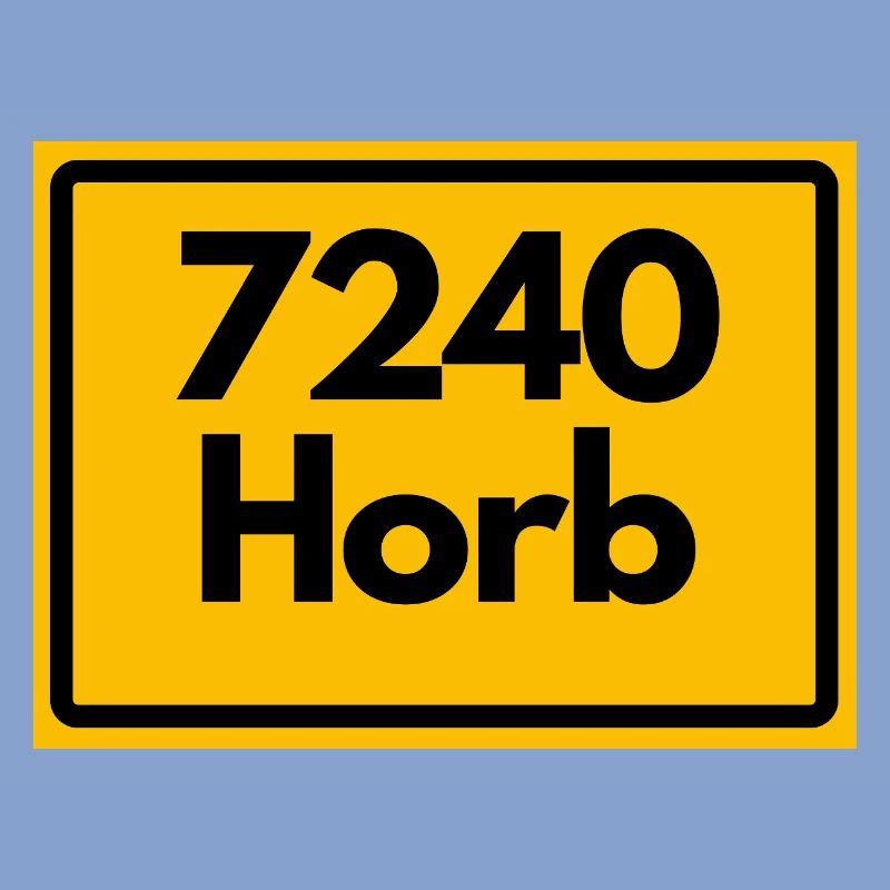 OLD POSTCODE POSTCODE RETRO 7240 HORB HEIMATSTOLZ