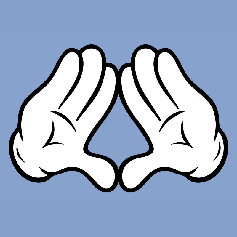 Comic Style Hands Diamond Pyramid Triangle Diamond