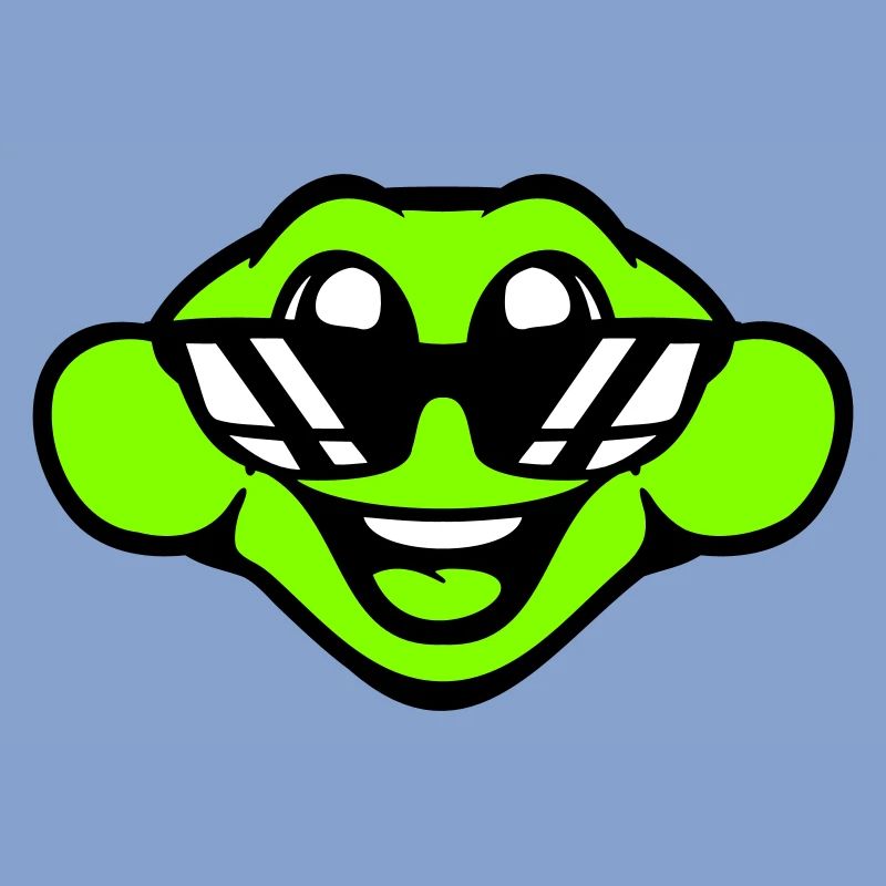 frog toad cool sunglasses laughing happy cute