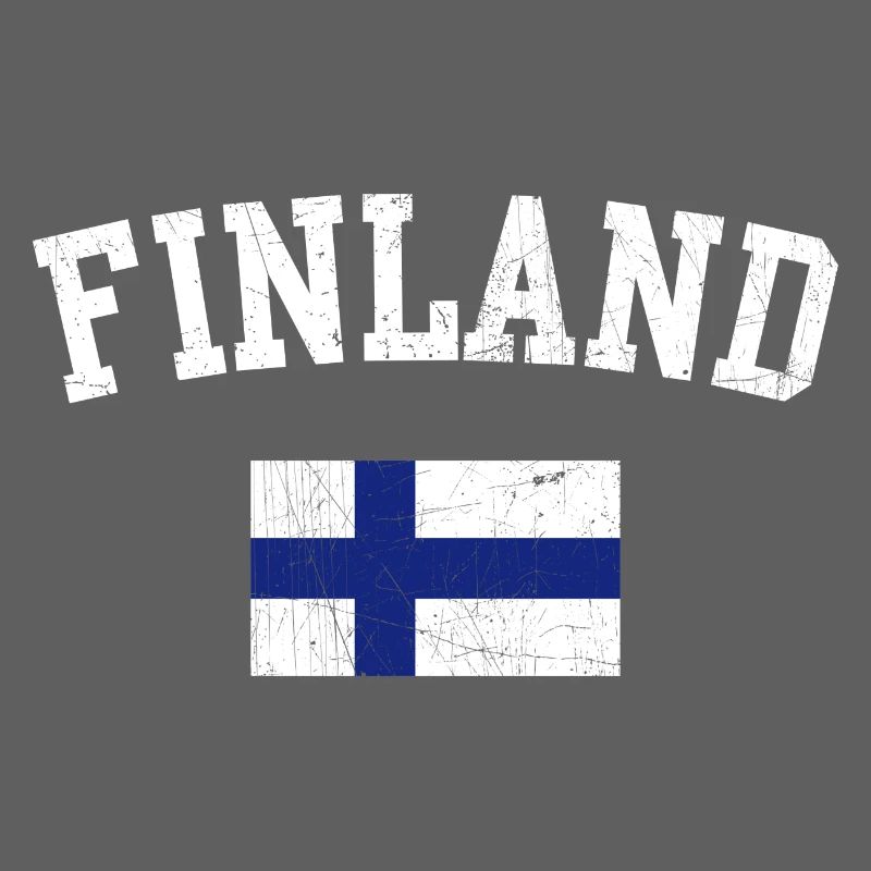 Typographie du drapeau en gras de la Finlande