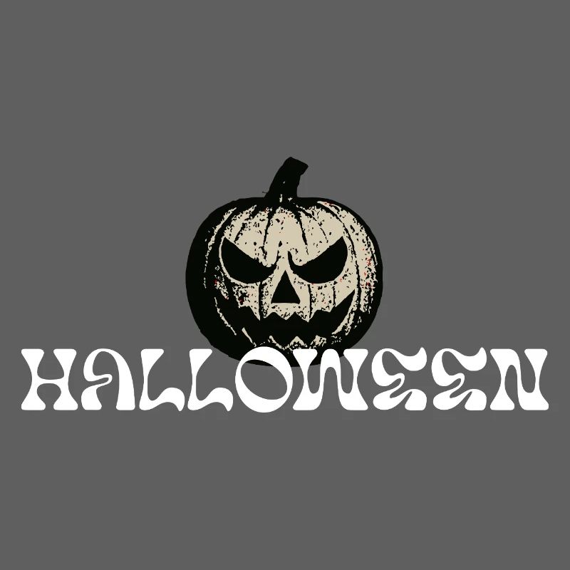 Conception de texte d’Halloween citrouille hantée