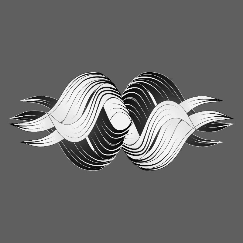 Formes abstraites – Design dynamique en noir et blanc