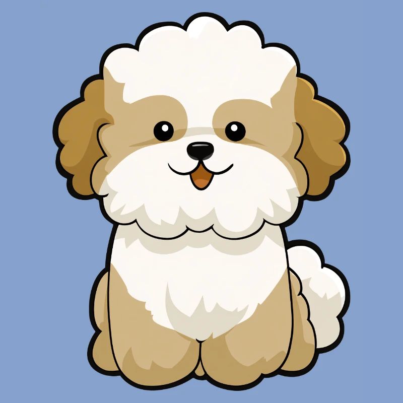 Chibi Pudel Pal Maskottchen