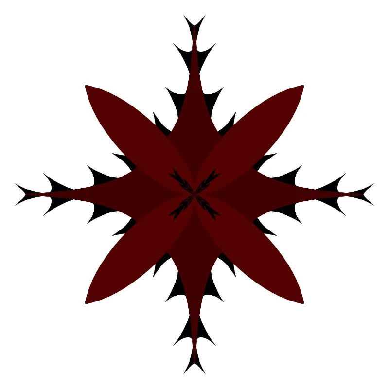 Red Spitzstern Pattern