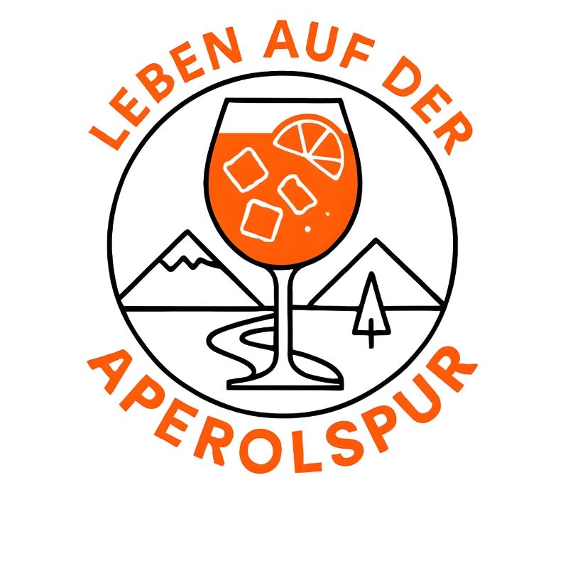Leben auf der Aperolspur Spritz Humor Geschenkidee