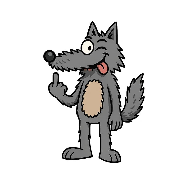 Waldemar Wolf Funny Comic Wolf