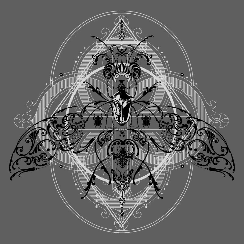 Psychedelic Insects Bug Pattern Ornament